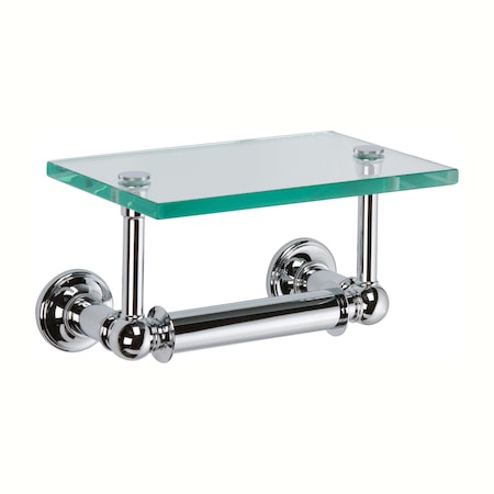 Ginger Double Post Toilet Tissue Holder  With Cover in Polished Chrome 4527/PC